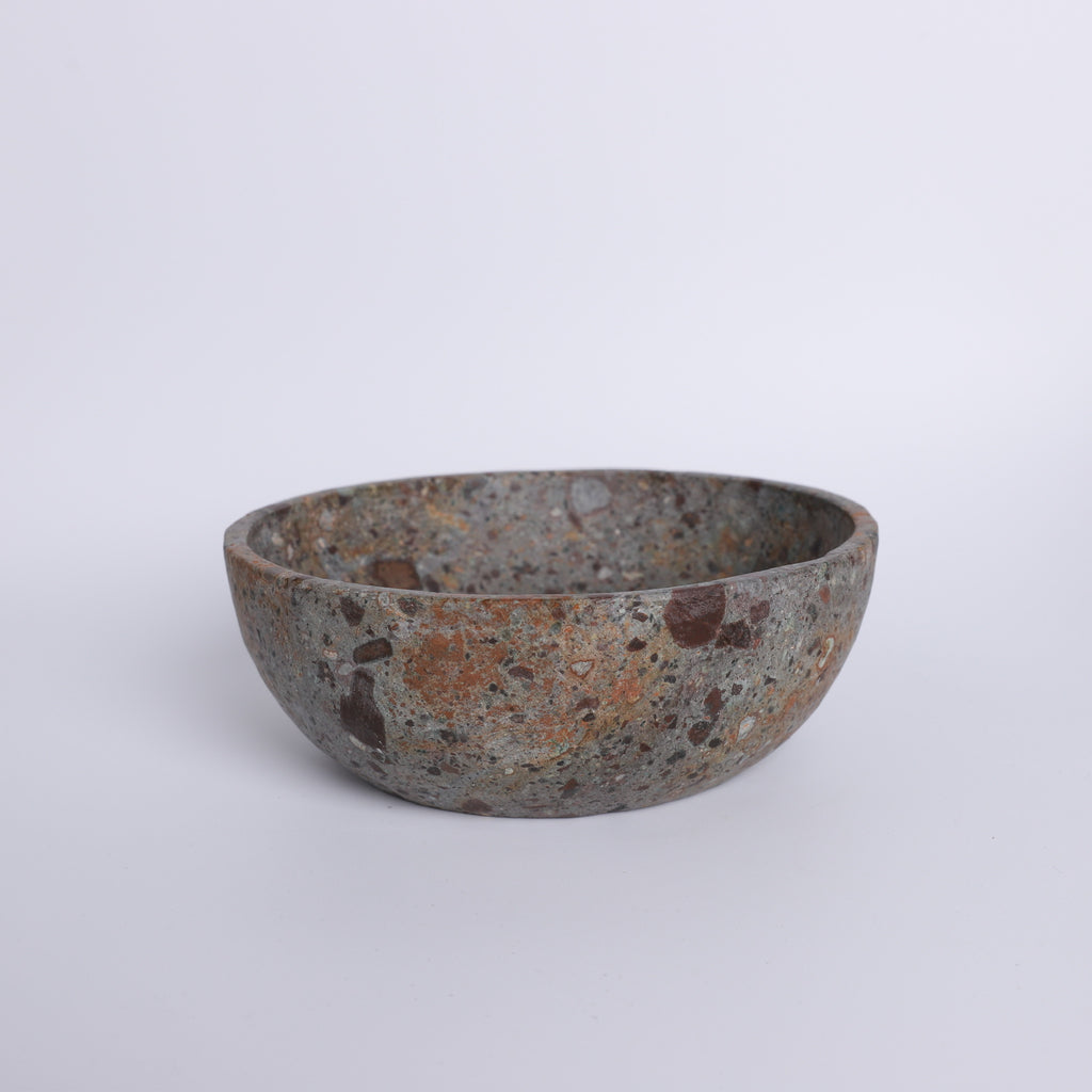 River Stone Bowl - Rustic Jasper
