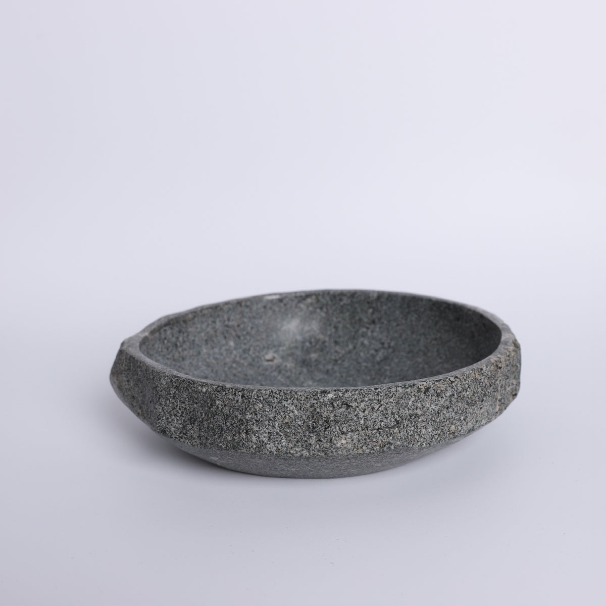 Rustic Stone Bowl - Natural Grey